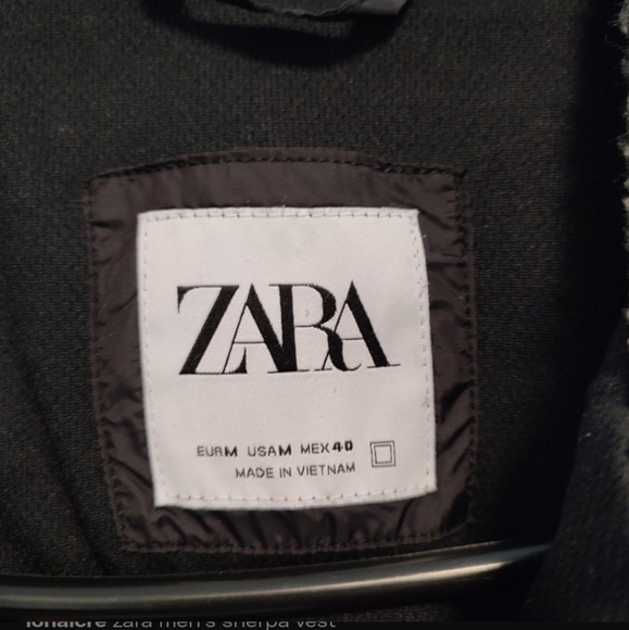 zara men's sherpa vest - Picture 3 of 3